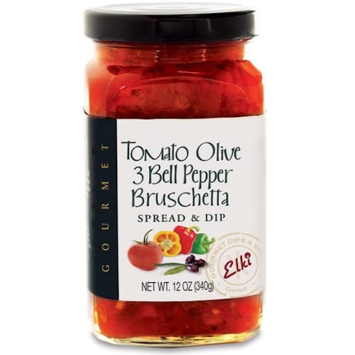 Tomato Olive 3 Bell Pepper Bruschetta Spread & Dip